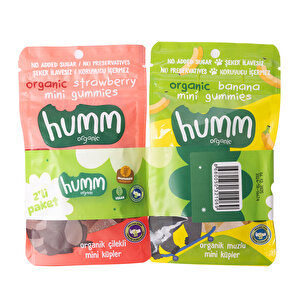 Humm Organic Muzlu&Çilekli Mini Küp 2x30
