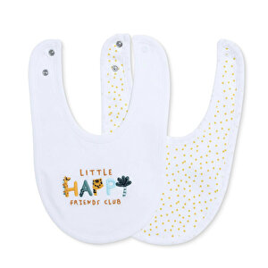 Nakışlı Mama Önlük 2'li Happy