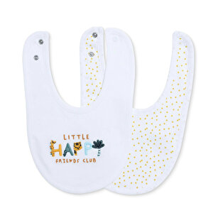 Nakışlı Mama Önlük 2'li Happy