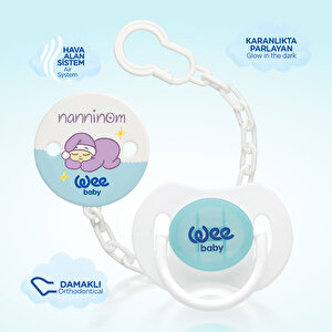 Nanninom Gece Emziği ve Emzik Askısı Seti Nanninom Gece Emziği ve Emzik Askısı Seti