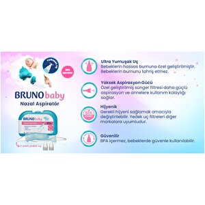 Nazal Bebek Burun Aspiratörü