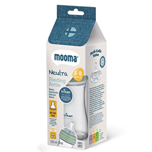 Neutra Tritan Biberon 250 ml 6-18 Ay Orta Akış Çağla Yeşili Neutra Tritan Biberon 250 ml 6-18 Ay Orta Akış Çağla Yeşili