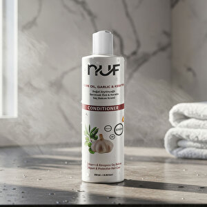 Nuf Doğal Zeytinyağı, Keratin ve Sarımsak Yetişikin Saç Kremi 250 mL