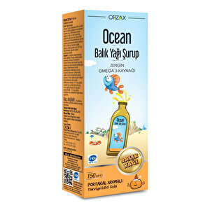 Ocean Balık Yağı Şurup Portakal Aromalı