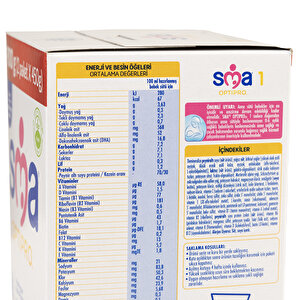 OPTİPRO PROBİYOTİK 1 BEBEK SÜTÜ 900 GR. 0-6 AY