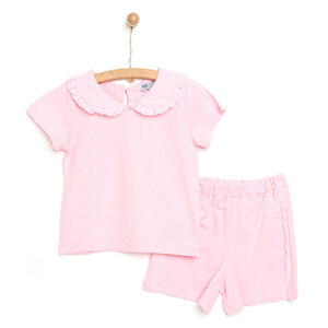 Orange Loves Pink Tshirt-Şort Kız Bebek