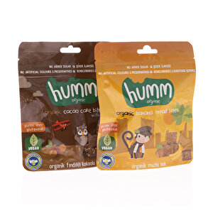 Organik Glutensiz Vegan Fındıklı, Kakaolu Kek ve Muzlu Kek 2x30 gr Organik Glutensiz Vegan Fındıklı, Kakaolu Kek ve Muzlu Kek 2x30 gr