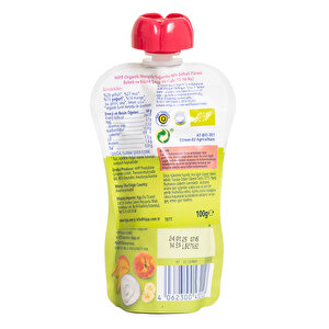Organik Mangolu Yoğurtlu Muzlu Şeftali Püresi 100gr