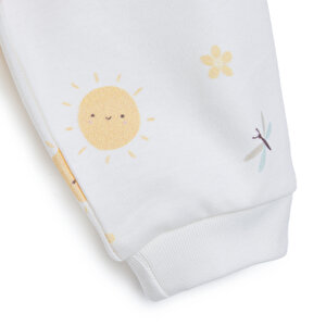 Kız Bebek Pijama Takım Organik Kumaş Çıtçıtlı Pambuliq Bisiklet Yaka Uzun Kollu