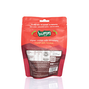 Organik Vegan Çilek Kurabiye 55 Gr Organik Vegan Çilek Kurabiye 55 Gr