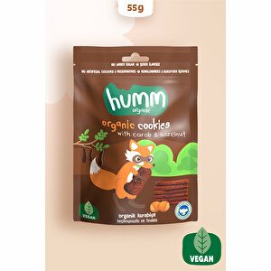 Organik Vegan Keçiboynuzlu ve Fındıklı Kurabiye 55 gr