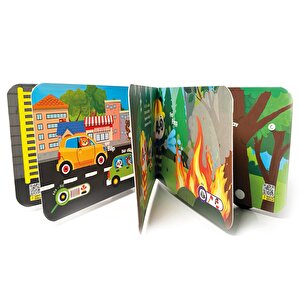 Oyuncak Kitap - İtfaiye (Gerçek Tekerlekli)