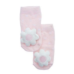HelloBaby Oyuncaklı Çorap, Pembe, 0-6 Ay