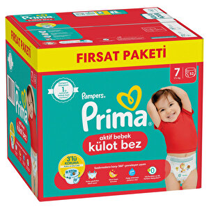 Külot Bebek Bezi Fırsat Paketi XXL 7 Beden 17 kg+ 52 Adet