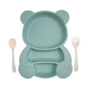 Panda Tabak Seti - Yeşil