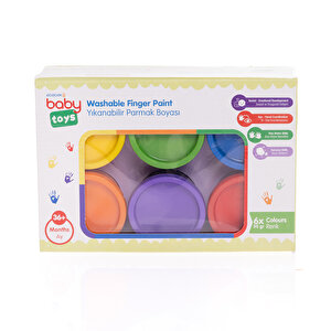 parmak boyası - 6 renkx50 gr parmak boyası - 6 renkx50 gr