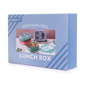 Paslanmaz Çelik 620ml Lunch Box-Lila