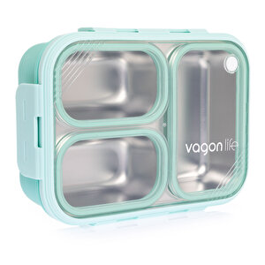 Paslanmaz Çelik 620ml Lunch Box-Yeşil