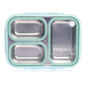 Paslanmaz Çelik 620ml Lunch Box-Yeşil