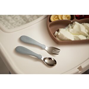 Paslanmaz Çelik Çatal Kaşık Seti - Gri Paslanmaz Çelik Çatal Kaşık Seti - Gri