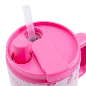 Paslanmaz Çelik Mug ve Matara Termos 800 ml Pembe