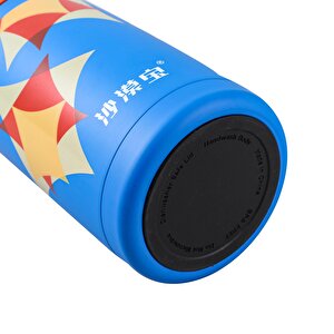 Shamobo Paslanmaz Çelik, Pipetli, Kilitlenebilir Çocuk Matarası 350 ml Mavi