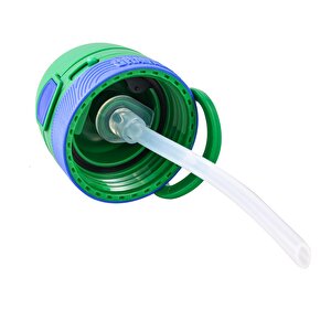 Shamobo Paslanmaz Çelik, Pipetli, Kilitlenebilir Çocuk Matarası 350 ml Yeşil