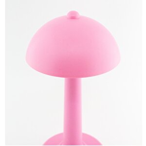 Şarjlı ve 3 Kademe Işık Ayarlı Masa Lambası Pembe