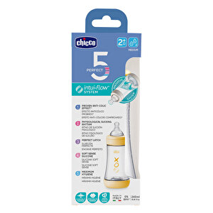 Perfect5 Antikolik Biberon PP 240ML - Sarı
