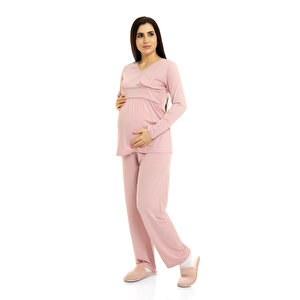 baby mom Pijama Takımı, Pudra, S