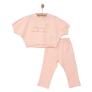 Bebetto Pink Pear Kız Tshir, Somon, 9 Ay
