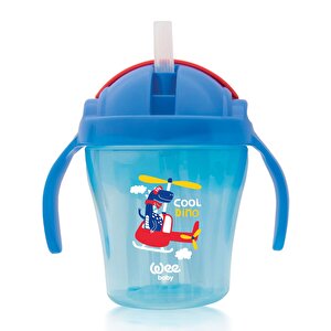 Wee Baby Pipetli Bardak Mavi