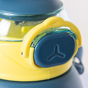 Pipetli Su Matarası 650 ml Mavi Pipetli Su Matarası 650 ml Mavi