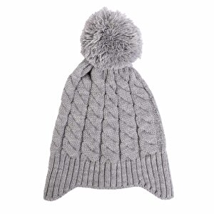 Ponponlu Kulak Kapamalı Unisex Bere Unisex