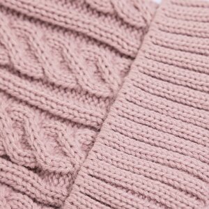 Ponponlu Triko Desenli Kız Bere Kız Bebek Ponponlu Triko Desenli Kız Bere Kız Bebek