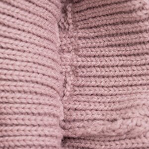 Ponponlu Triko Desenli Kız Bere Kız Bebek Ponponlu Triko Desenli Kız Bere Kız Bebek