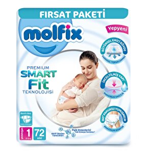 Molfix Premium Fırsat, 1 beden 72 Adet
