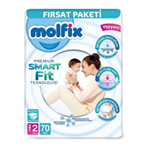 Molfix Premium Fırsat, 2 beden 70 Adet