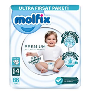 Molfix Premium Ultra Fırsat,4 Beden 86Ad