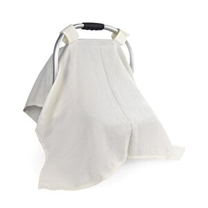 Babyjem Müslin Ana Kucağı Örtüsü, Ekru