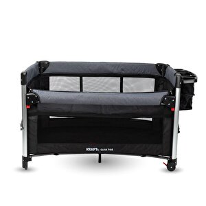 Quıck Fold Oyun Parkı 70x110cm-Dark Grey Black Quıck Fold Oyun Parkı 70x110cm-Dark Grey Black