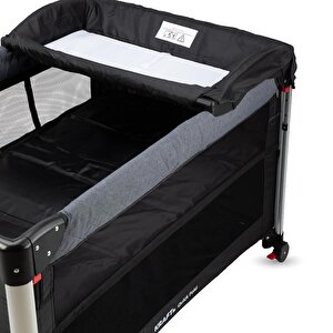 Quıck Fold Oyun Parkı 70x110cm-Dark Grey Black Quıck Fold Oyun Parkı 70x110cm-Dark Grey Black