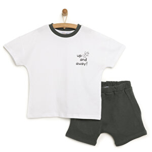 AtbTex Read To Fly Tshirt-Ş, Beyaz, 9 Ay