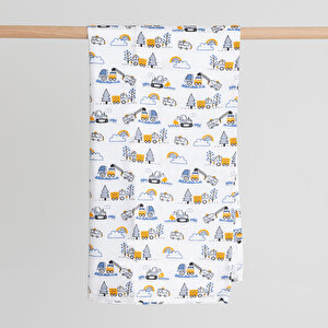 Renkli Araçlı Erkek Müslin Battaniye Erkek Bebek Renkli Araçlı Erkek Müslin Battaniye Erkek Bebek