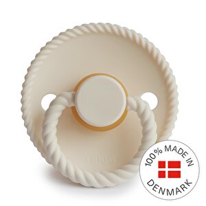 Rope Kauçuk Emzik - Cream 0-6 Ay