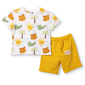 HelloBaby Safari, Ekru Baskılı, 6 - 9 Ay