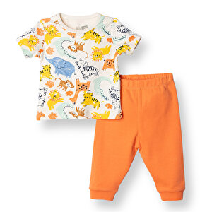 HelloBaby Yenidoğan Tshirt-P, Ekru, 3 Ay