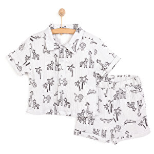 HelloBaby Safari Line Erkek G, Gri, 9 Ay