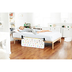 Sayılar ve Harfler İngilizce Öğretici Katlanabilir Yatak Bariyeri 90cm