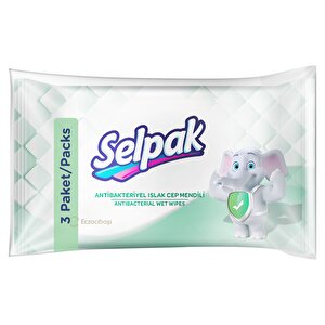 Antibakteriyel Islak Cep Mendil 3x15 Adet